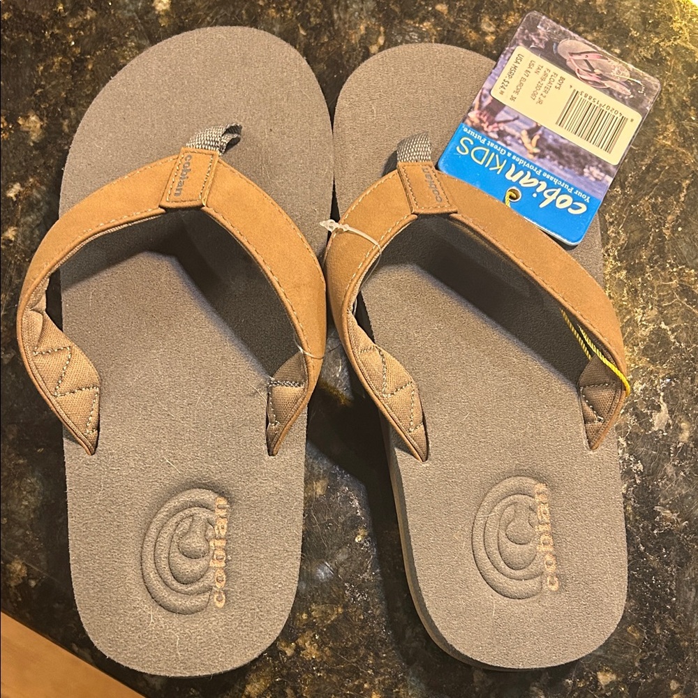 Cobian Brown and Gray Sandals
